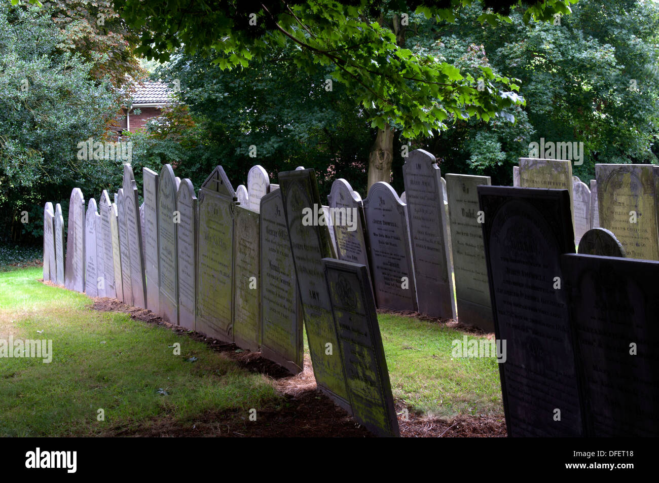St. Mary`s churchyard, Barwell, Leicestershire, England, UK Stock Photo